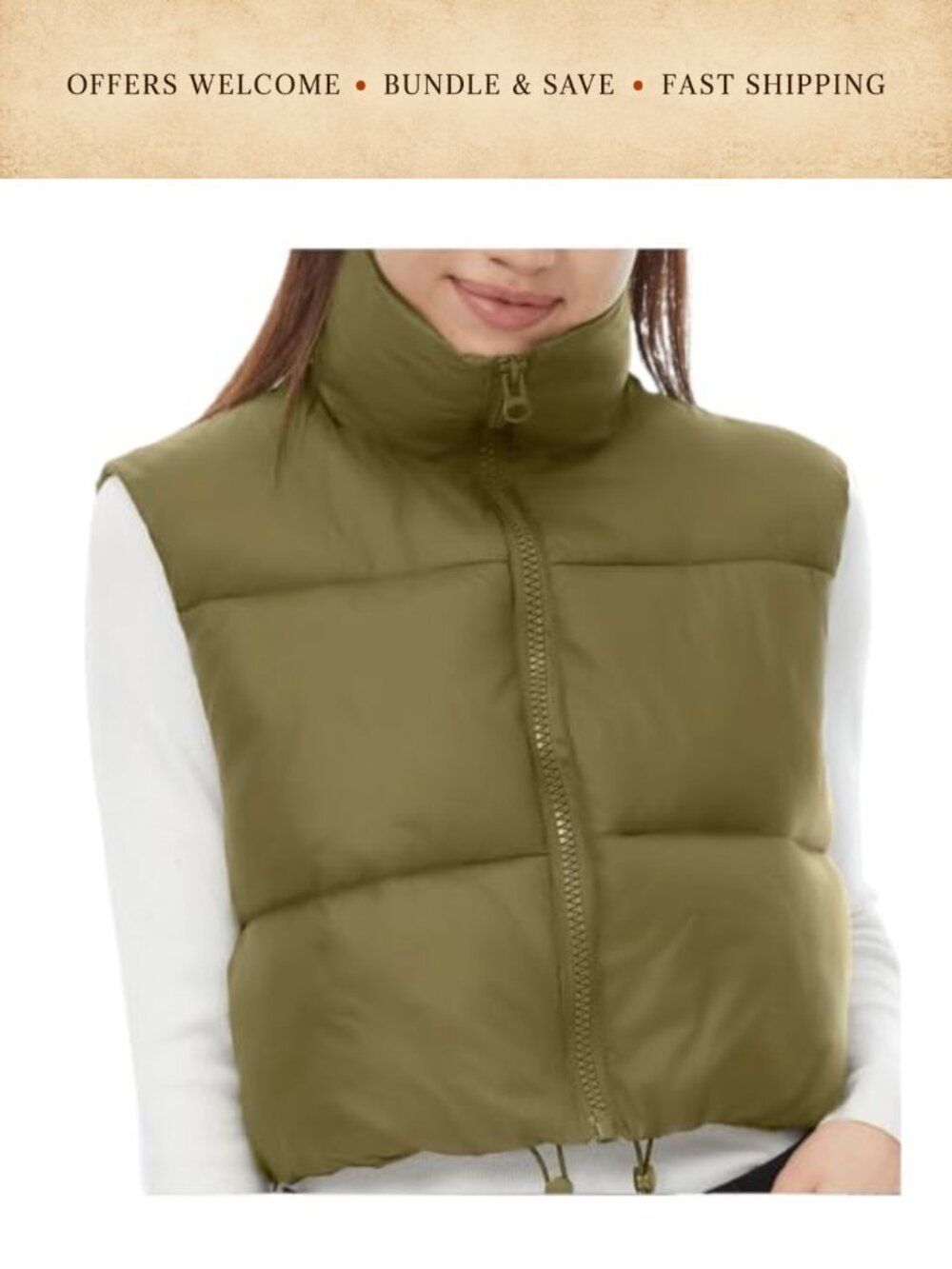 Lightweight Quilted Puffer Vest Zip Up Sleeveless Padded Gilet